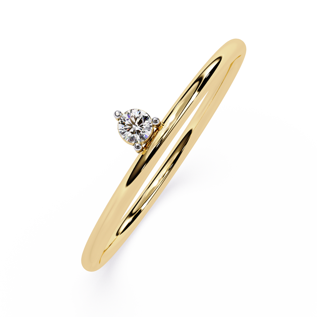 Solitaire Lab Grown Diamond Ring