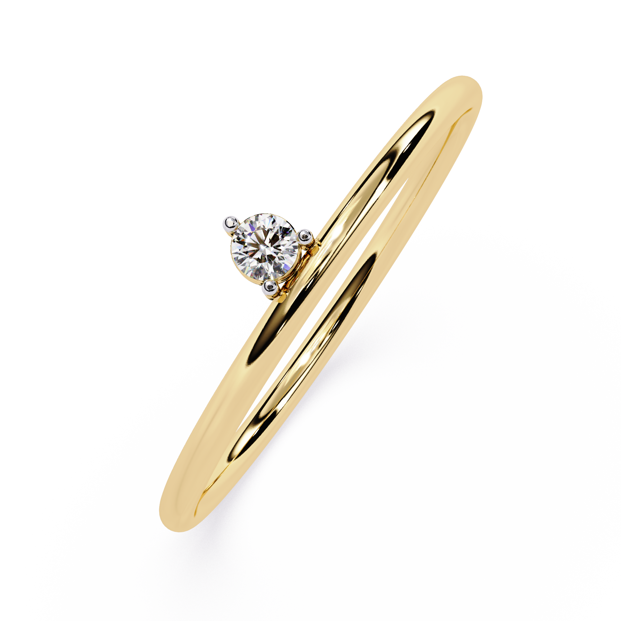 Solitaire Lab Grown Diamond Ring