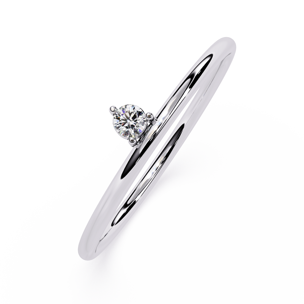 Solitaire Lab Grown Diamond Ring