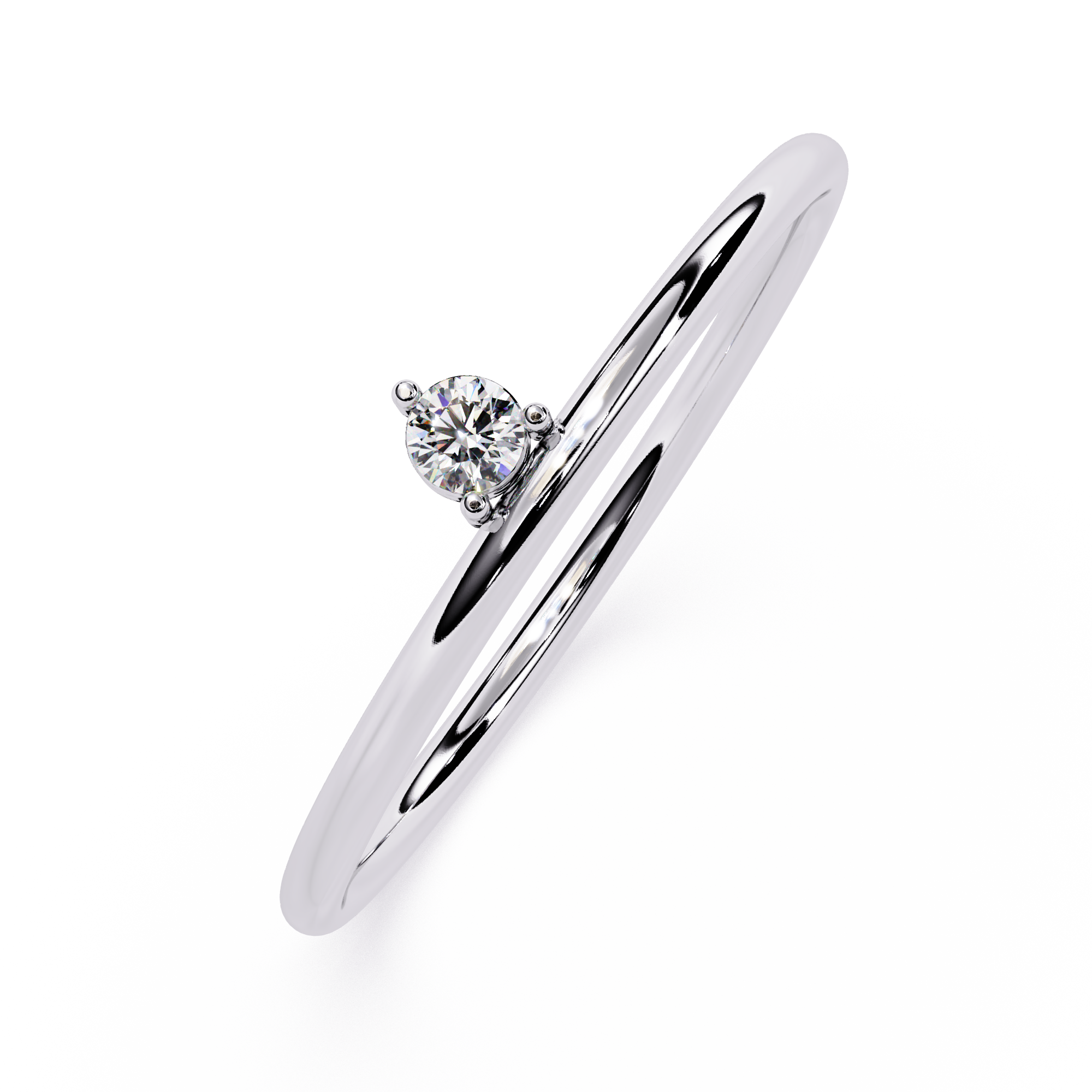 Solitaire Lab Grown Diamond Ring