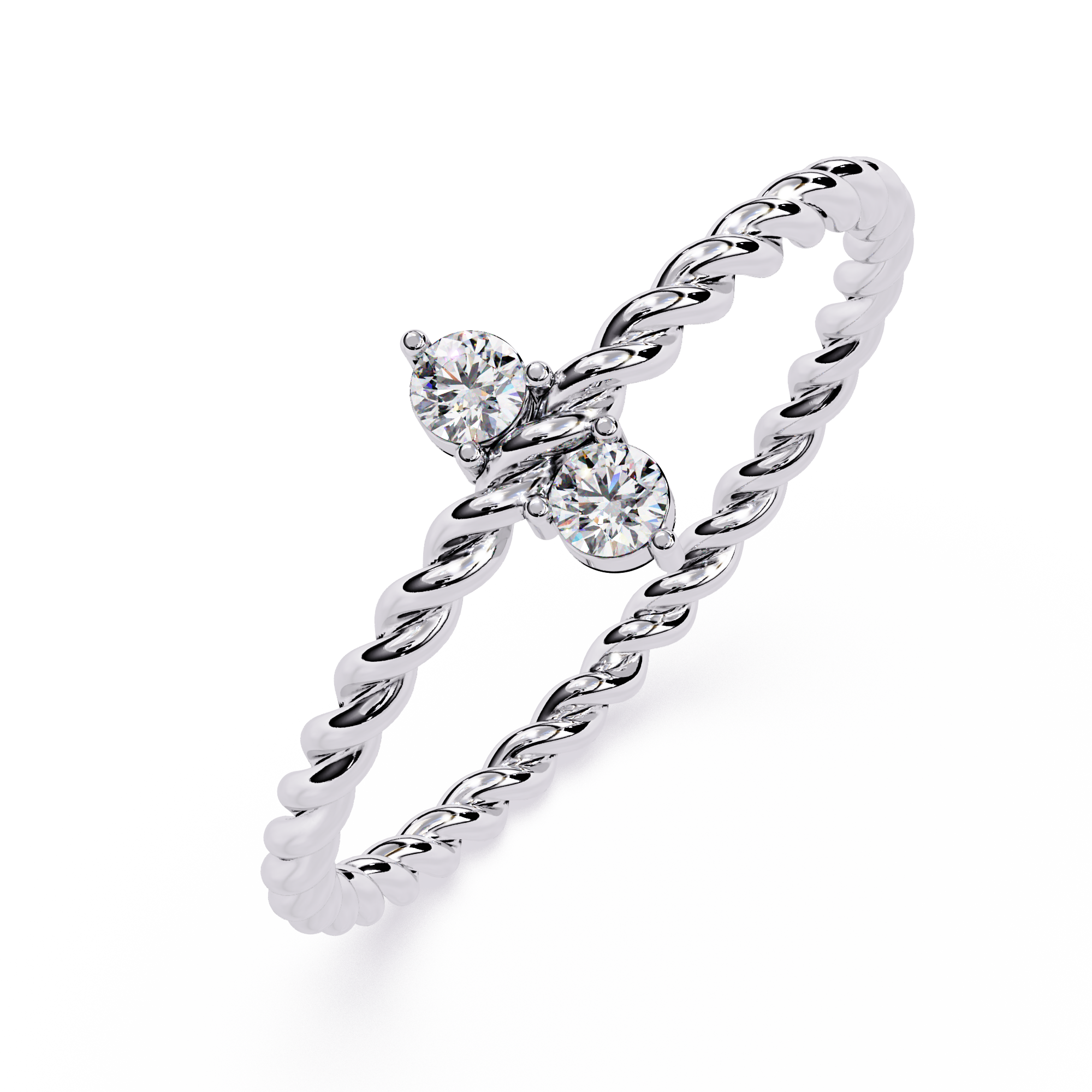 Double Round Lab Grown Diamond Ring