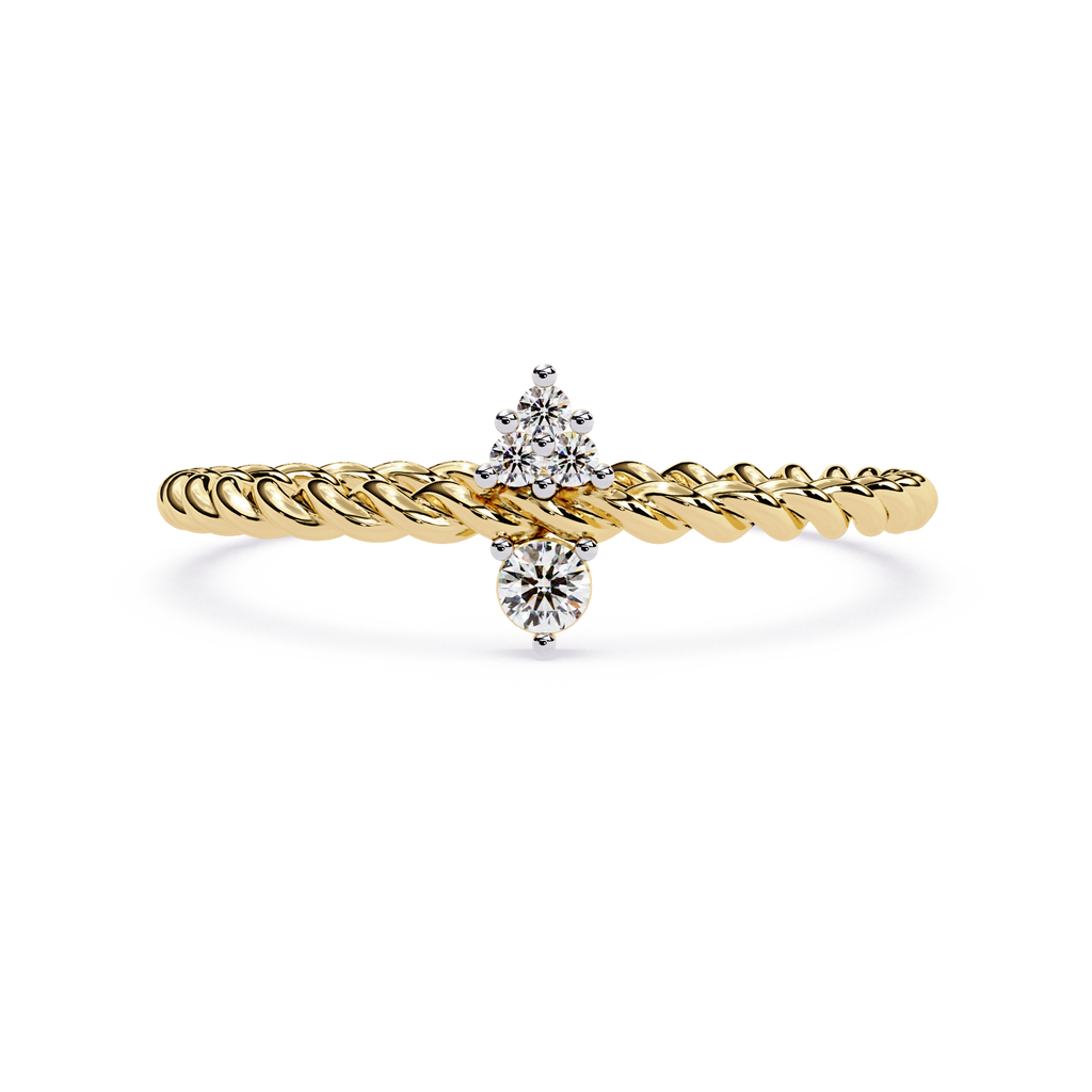 Lab Grown Diamond Rope Ring
