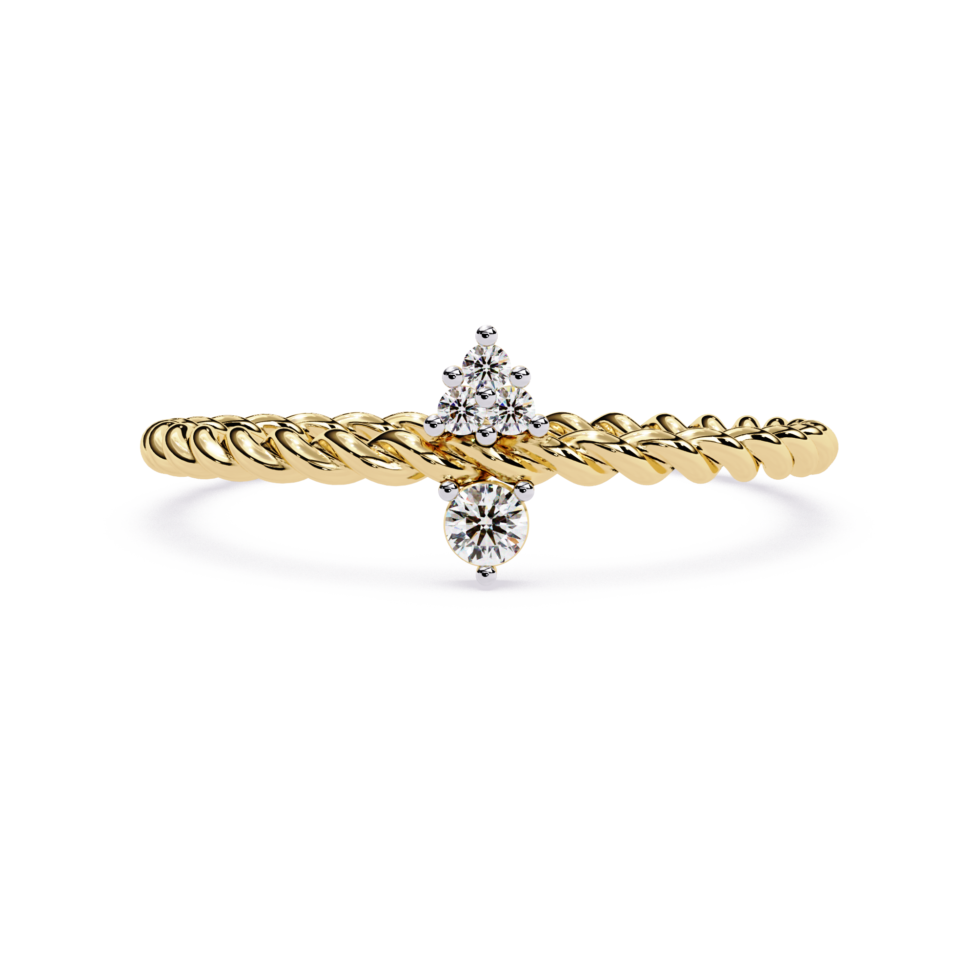 Lab Grown Diamond Rope Ring