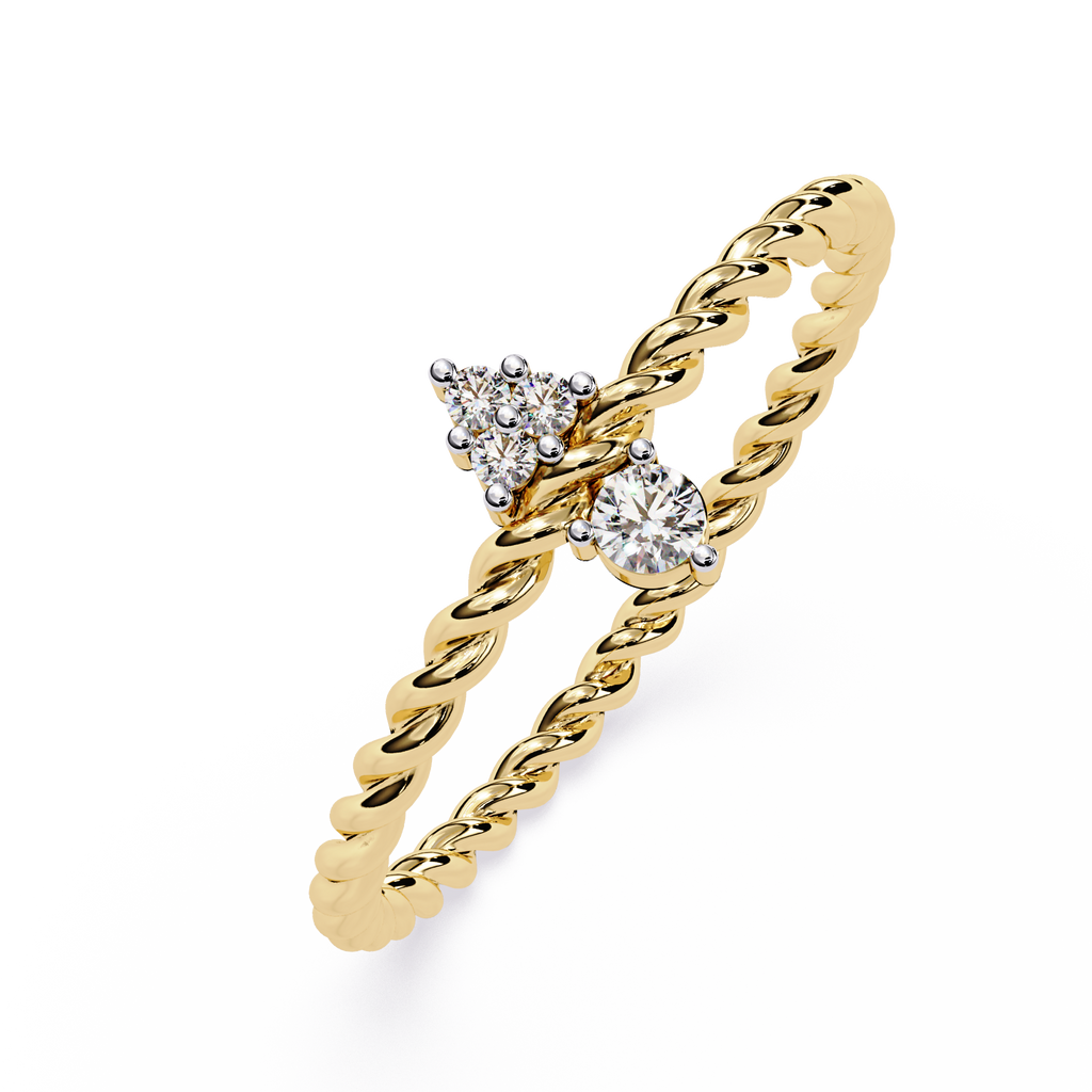 Lab Grown Diamond Rope Ring