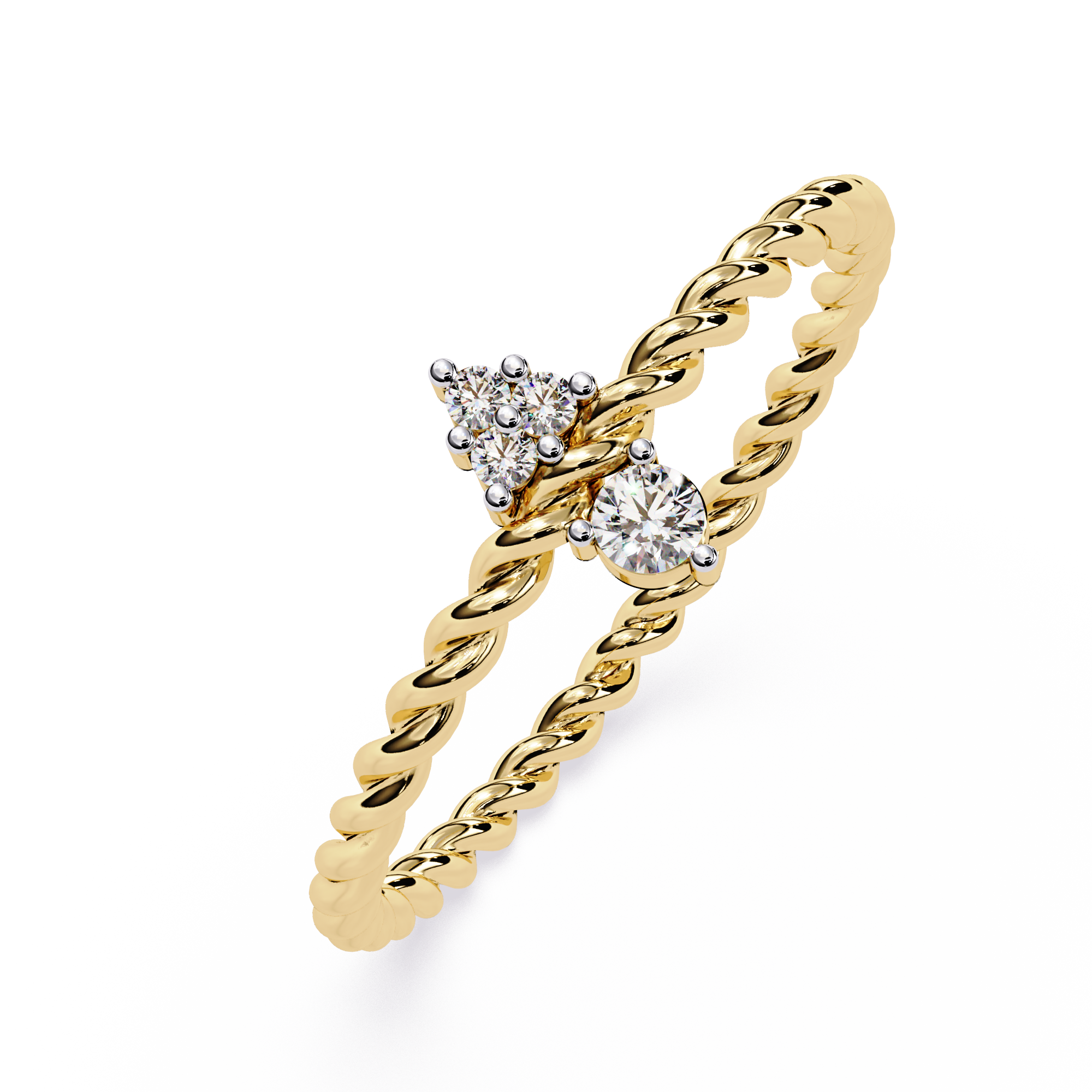 Lab Grown Diamond Rope Ring