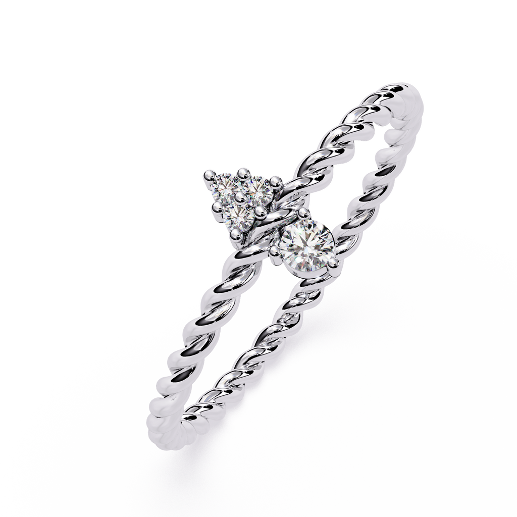 Lab Grown Diamond Rope Ring