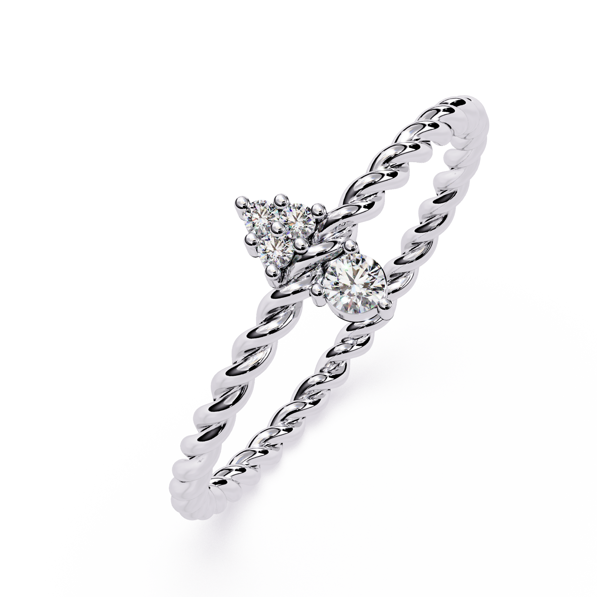 Lab Grown Diamond Rope Ring