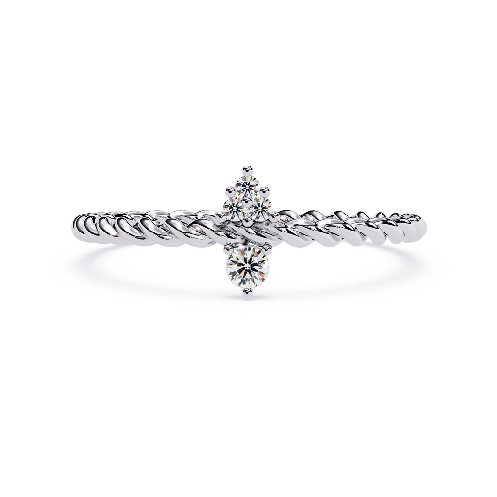Lab Grown Diamond Rope Ring