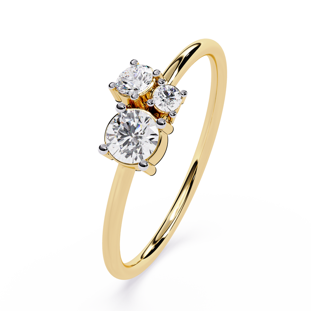 Three-Stone Lab Grown Diamond Ring