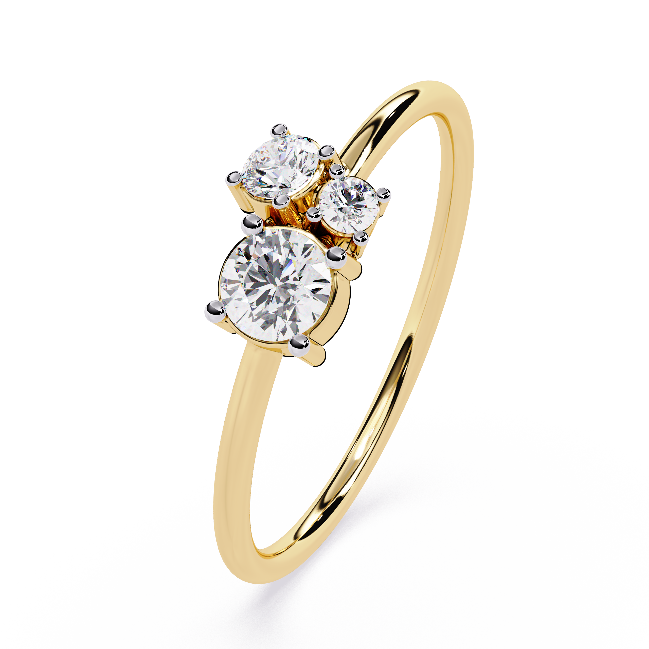 Three-Stone Lab Grown Diamond Ring