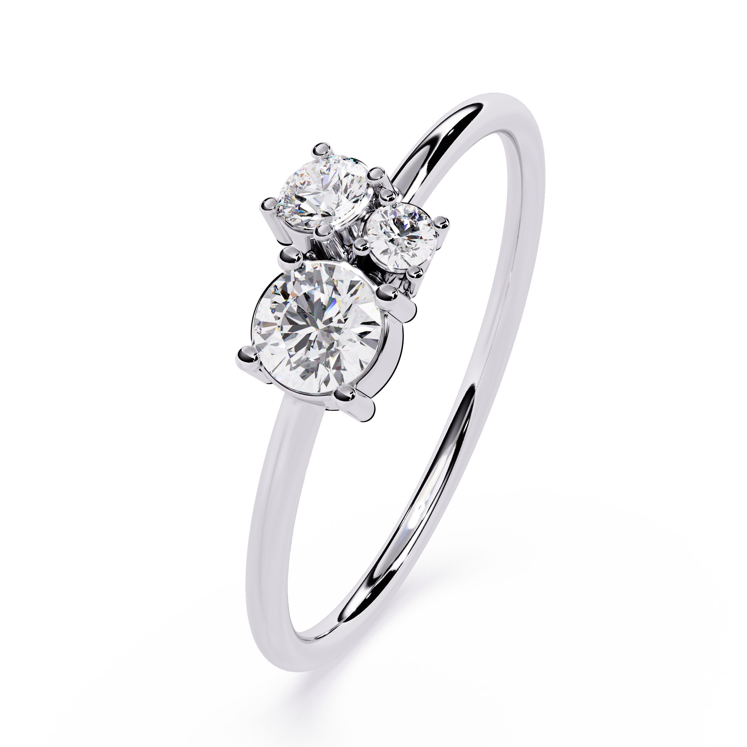 Three-Stone Lab Grown Diamond Ring
