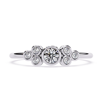 Bezel Lab Grown Diamond Cluster Ring
