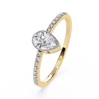 Pear Solitaire Lab Grown Diamond Ring