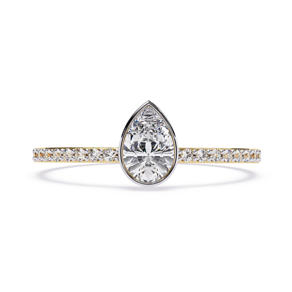 Pear Solitaire Lab Grown Diamond Ring