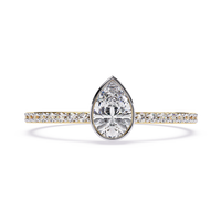 Pear Solitaire Lab Grown Diamond Ring