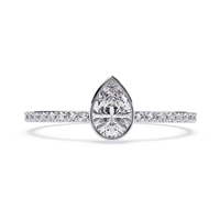 Pear Solitaire Lab Grown Diamond Ring