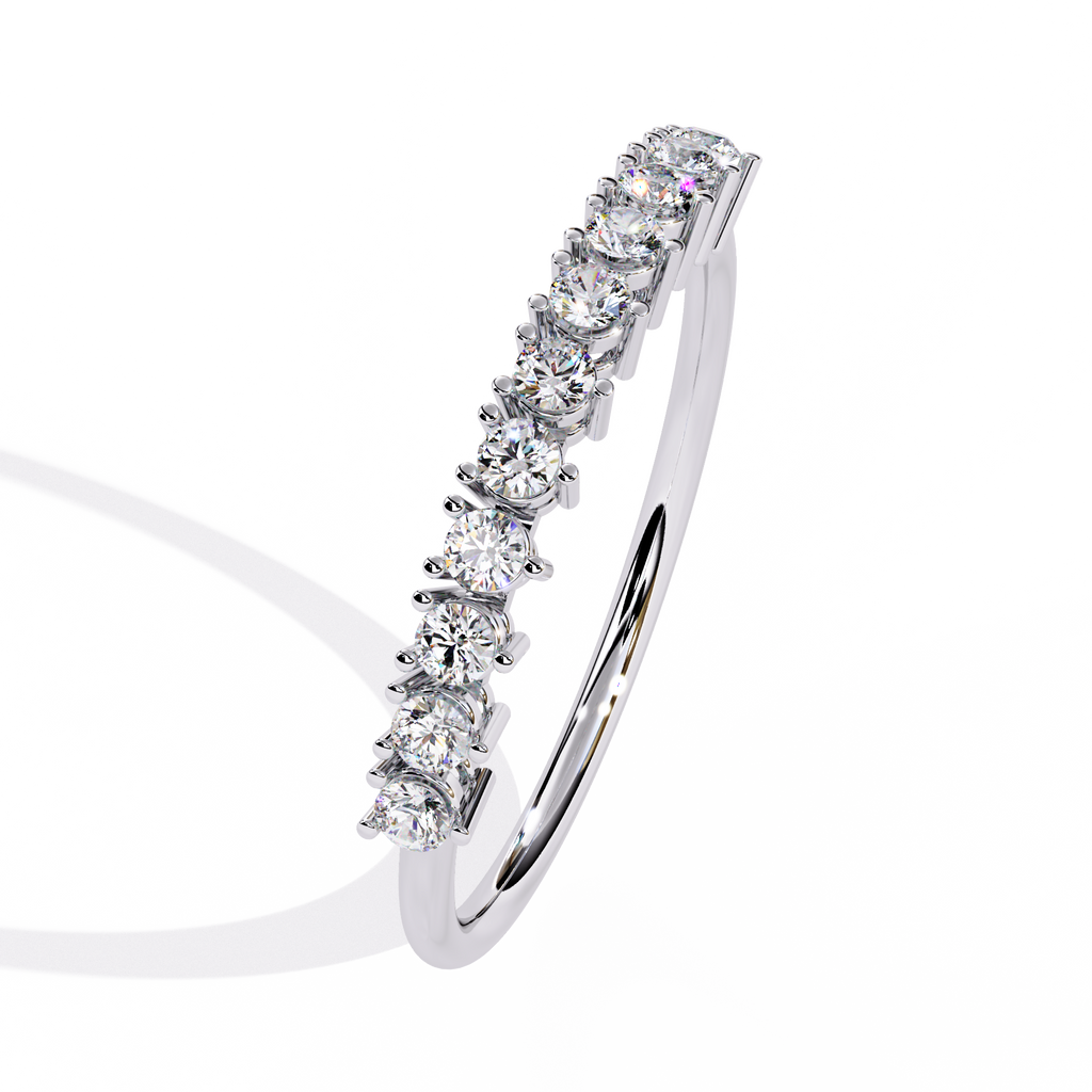 Lab Grown Diamond Half Eternity Ring