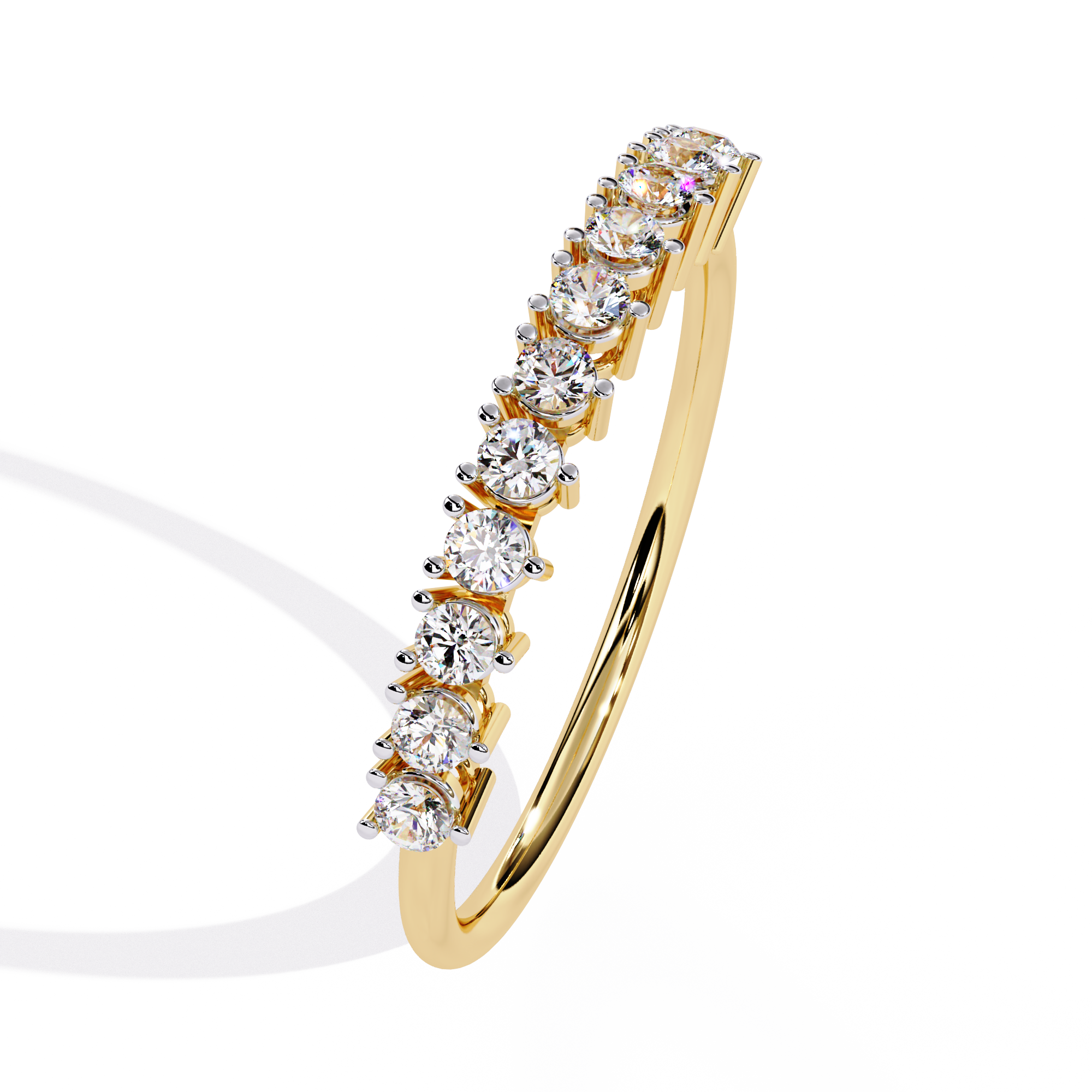 Lab Grown Diamond Half Eternity Ring