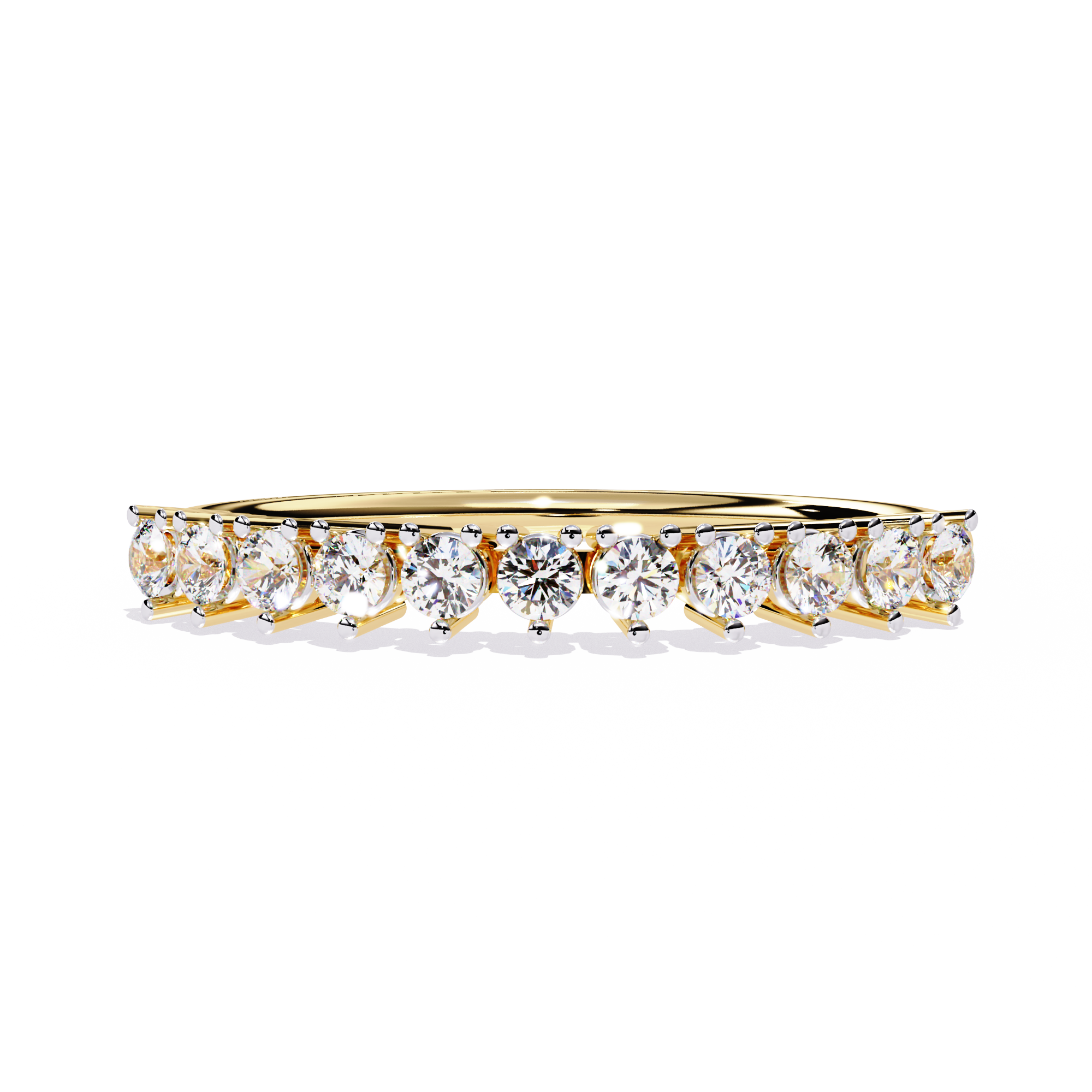 Lab Grown Diamond Half Eternity Ring