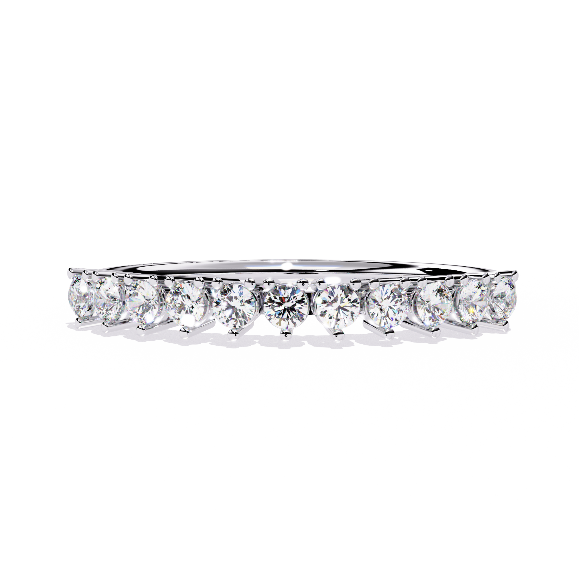 Lab Grown Diamond Half Eternity Ring