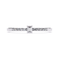 Baguette & Round Lab Grown Diamond Ring