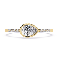 Pear Lab Grown Diamond Ring