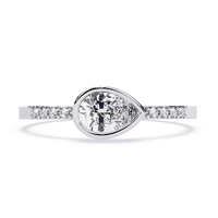 Pear Lab Grown Diamond Ring