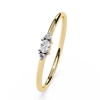 Oval & Round Lab Grown Diamond Ring