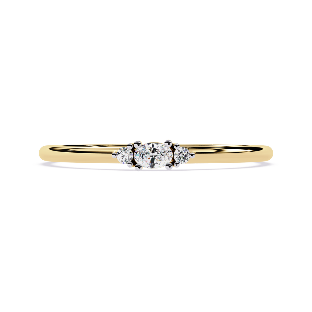 Oval & Round Lab Grown Diamond Ring