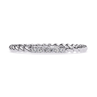 Rope Band Lab Grown Diamond Ring