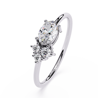 Oval & Round Lab Grown Diamond Toi et Moi Ring