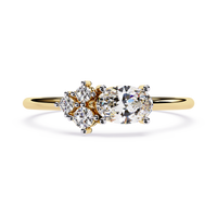 Oval & Round Lab Grown Diamond Toi et Moi Ring