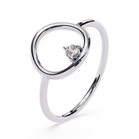 Open Circle Lab Grown Diamond Ring