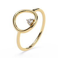 Open Circle Lab Grown Diamond Ring