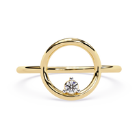 Open Circle Lab Grown Diamond Ring