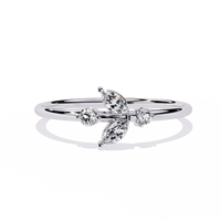 Marquise & Round Lab Diamond Ring