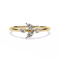 Marquise & Round Lab Diamond Ring