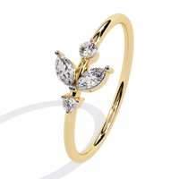 Marquise & Round Lab Diamond Ring