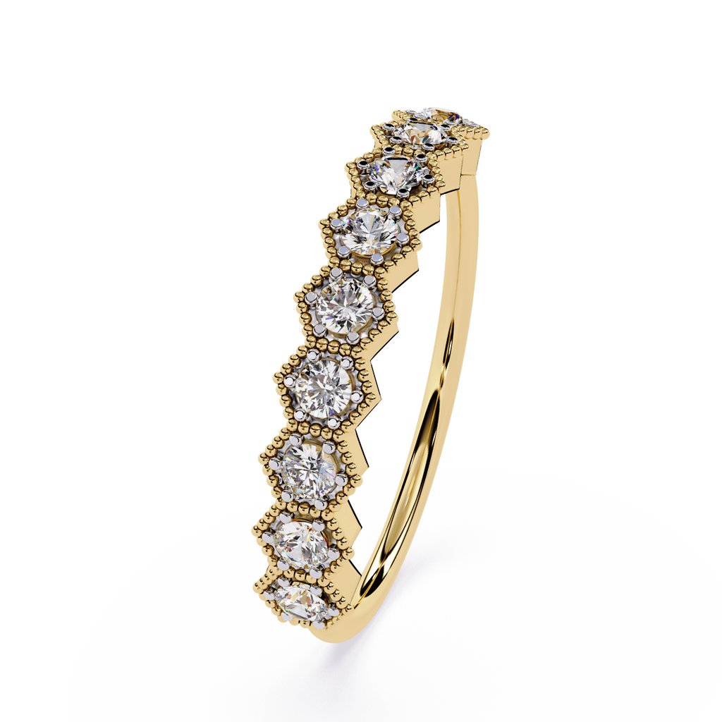 Vintage-Inspired Lab Grown Diamond Band