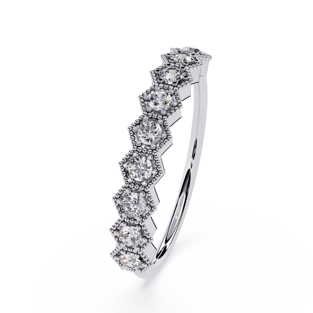Vintage-Inspired Lab Grown Diamond Band