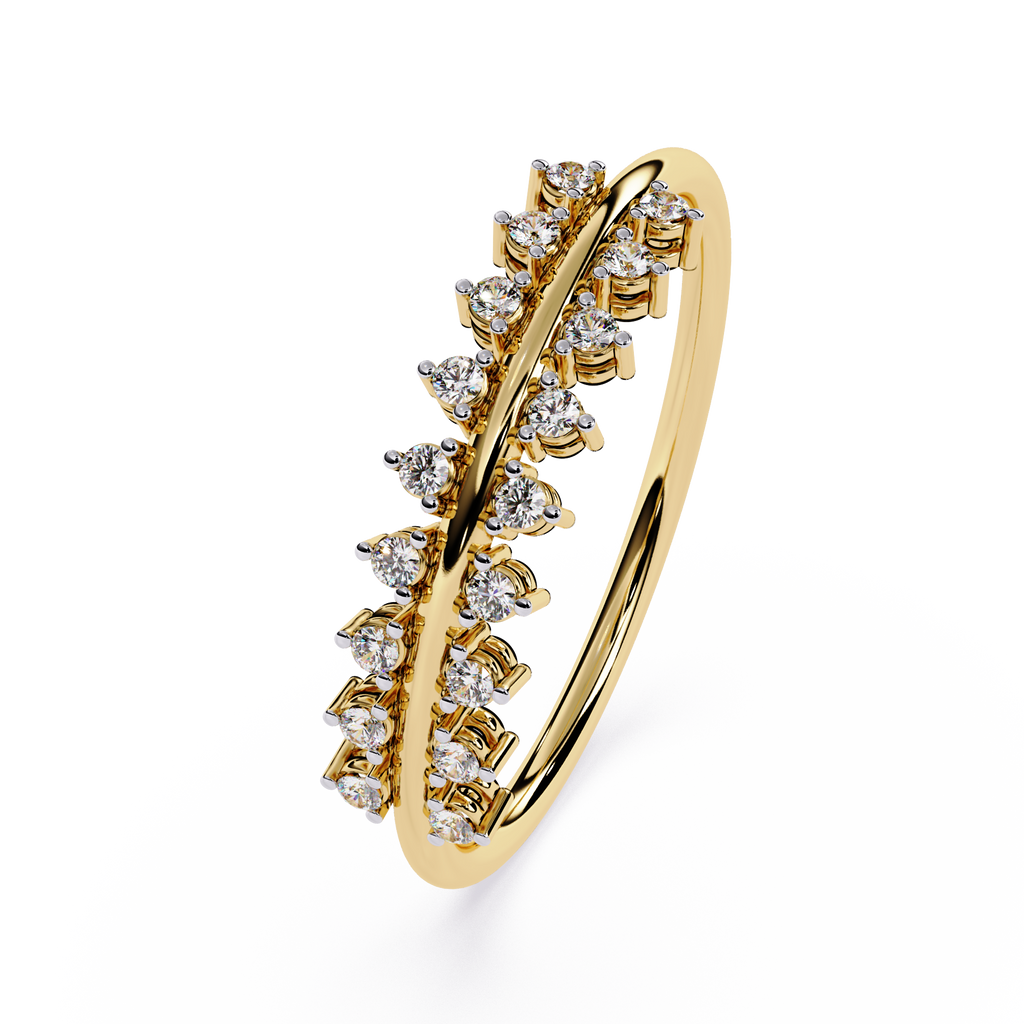 Double Row Lab Grown Diamond Band