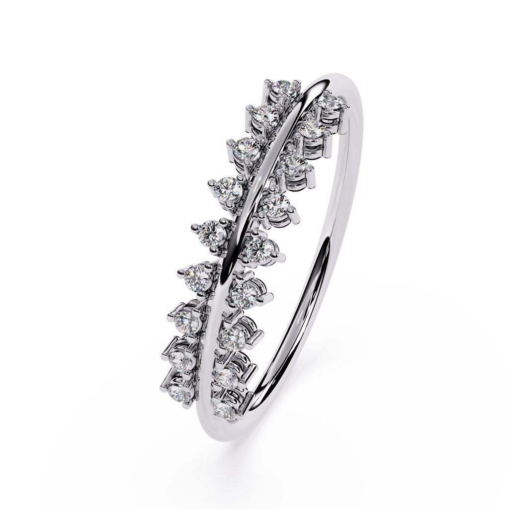 Double Row Lab Grown Diamond Band