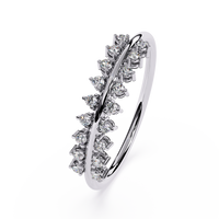 Double Row Lab Grown Diamond Band