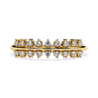 Double Row Lab Grown Diamond Band