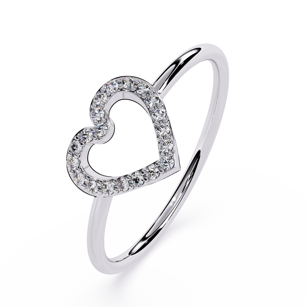 Heart Lab Grown Diamond Ring