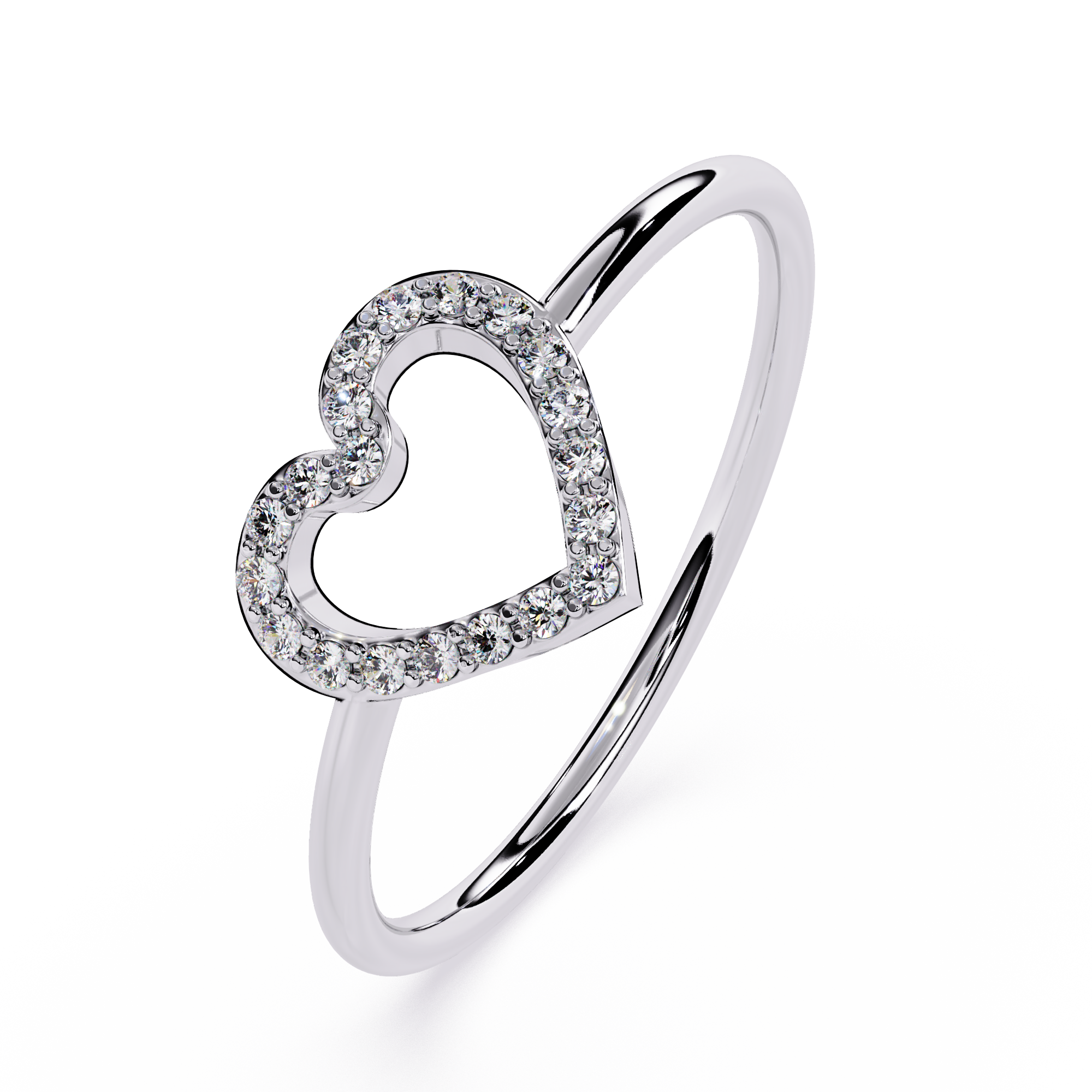 Heart Lab Grown Diamond Ring