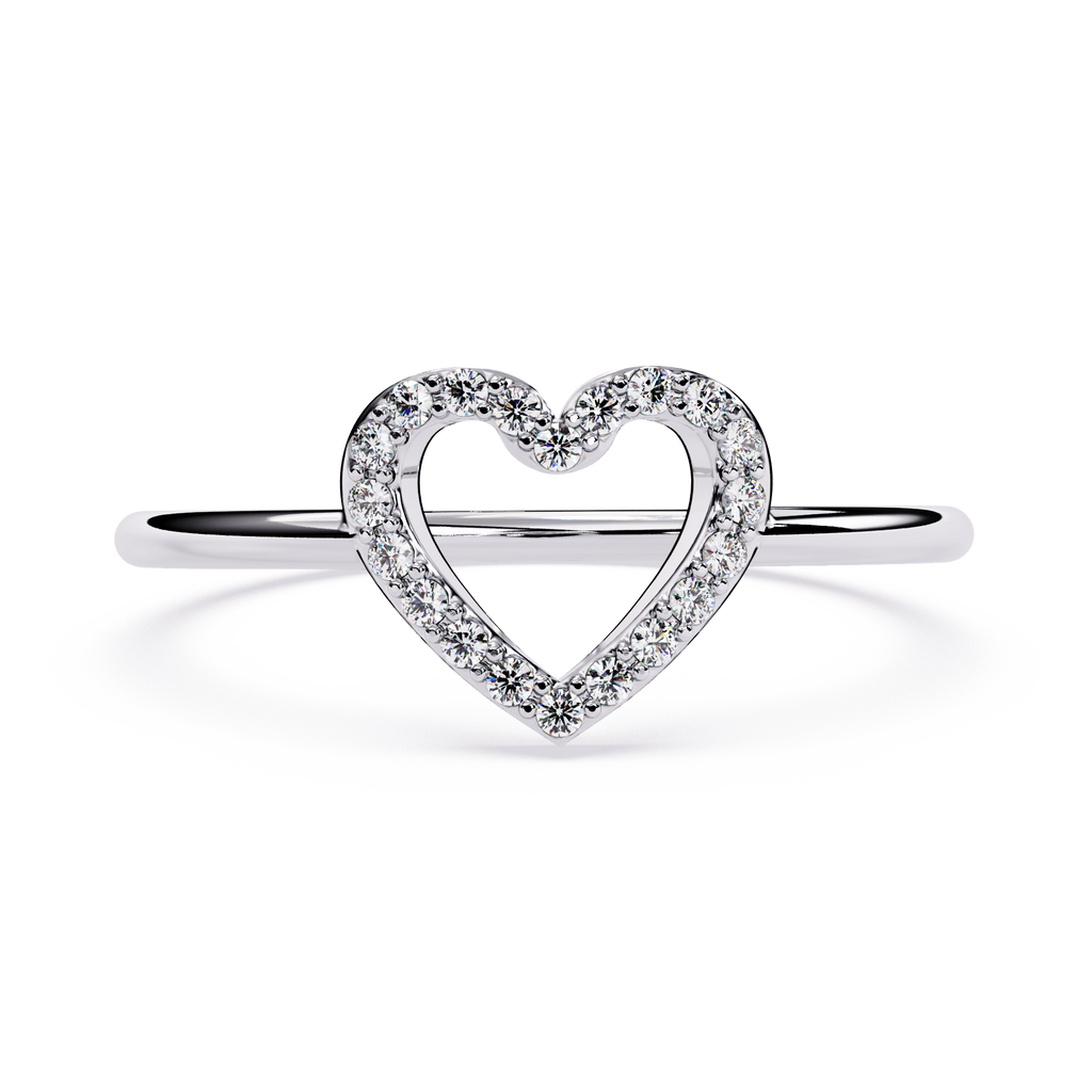Heart Lab Grown Diamond Ring