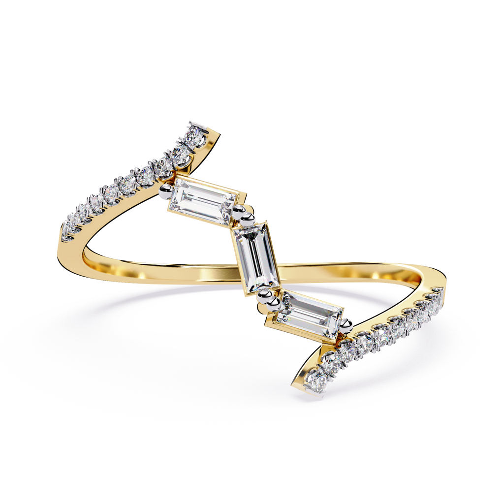Lab Grown Diamond Spiral Ring
