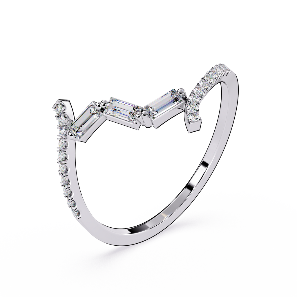 Lab Grown Diamond Spiral Ring