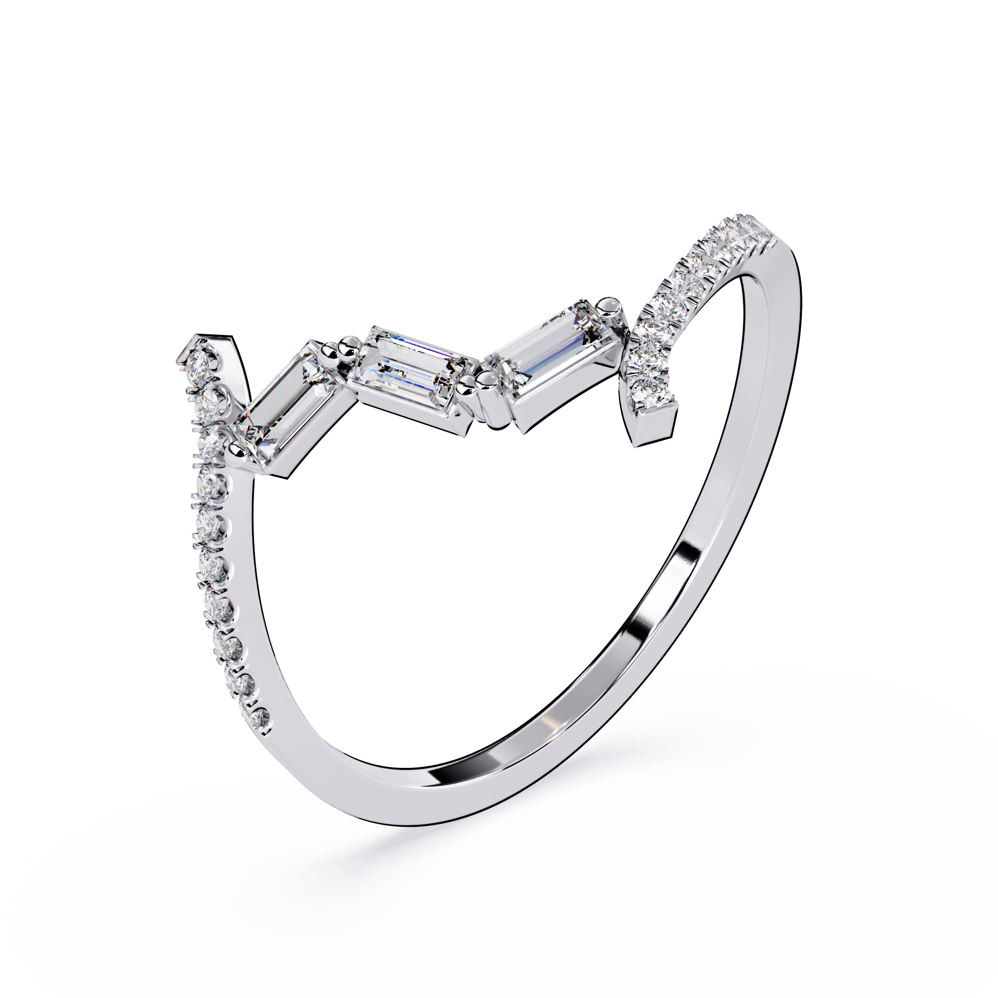 Lab Grown Diamond Spiral Ring